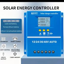 Соларен контролер Мппт Мррт 120а за соларна система 12 24 36 48В