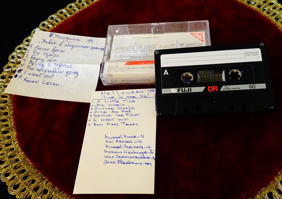 Fuji Dr60 аудиокасета с Helloween