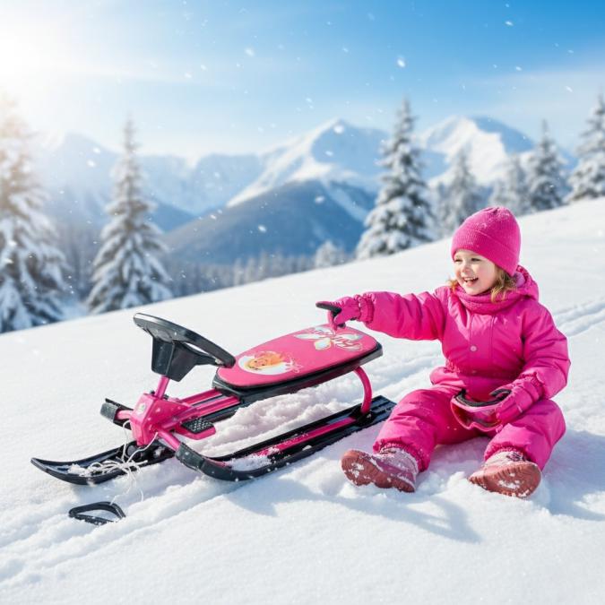 Зимна шейна Mustang с кормило и метална спирачка