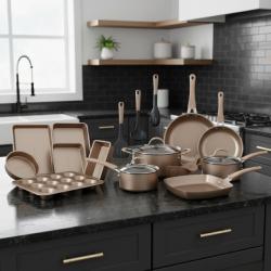 Пълен комплект съдове Edenberg Eb-5654 20 части с кован алуминий и 3