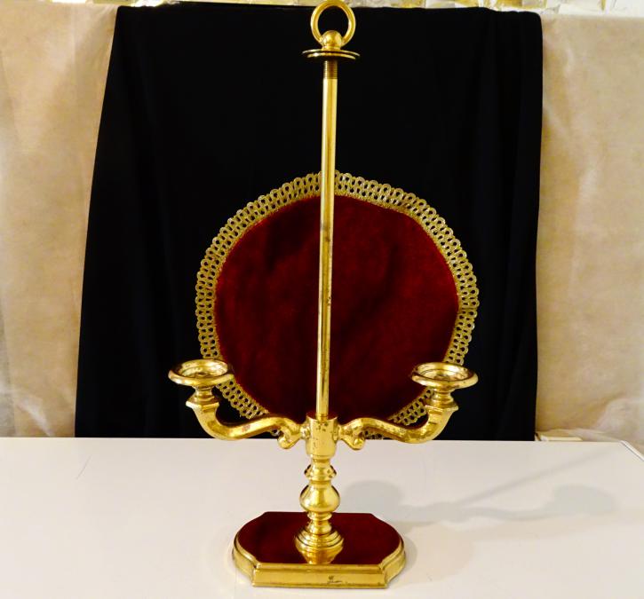 Бронзов свещник, позлата, 42 см., 1.2 кг.