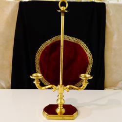 Бронзов свещник, позлата, 42 см., 1.2 кг.