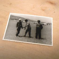 Стара снимка с планери. Самолети. Авиация. Авиатори. Летище.