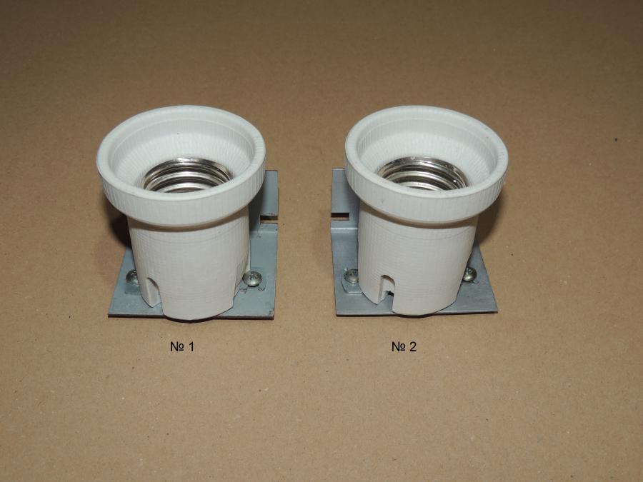 Фасунга Е40 порцеланова с планка и стойка