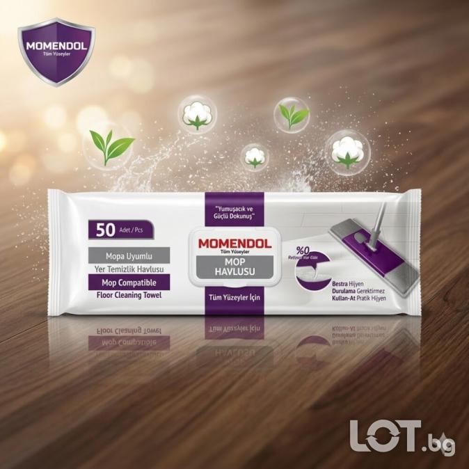 Мокри кърпи за МОП х 50 бр.