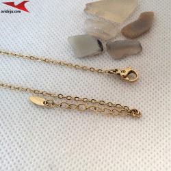 Колиета с 14К златно покритие и с цирконий