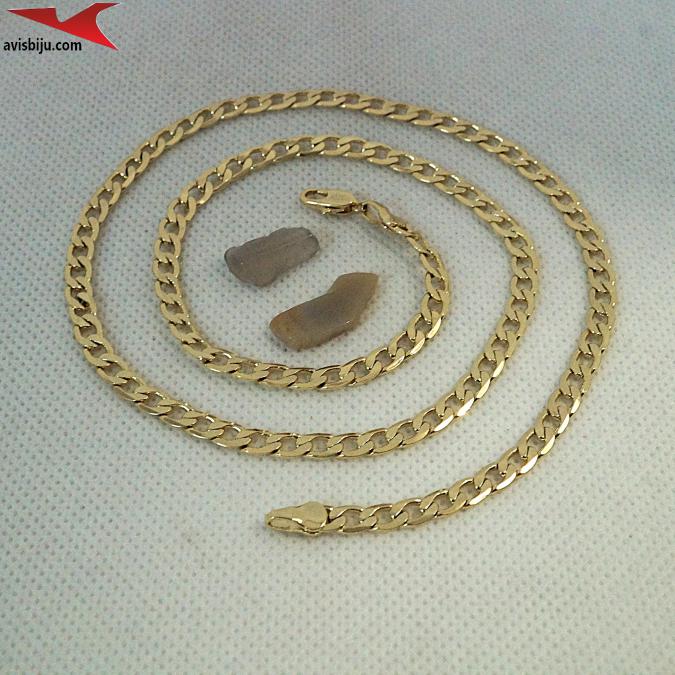 Синджир с 14К златно покритие