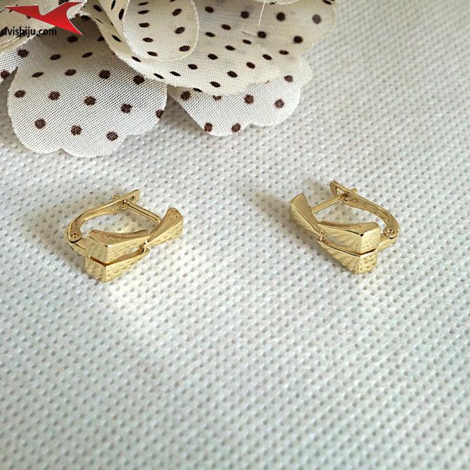 Обеци с 14К златно покритие