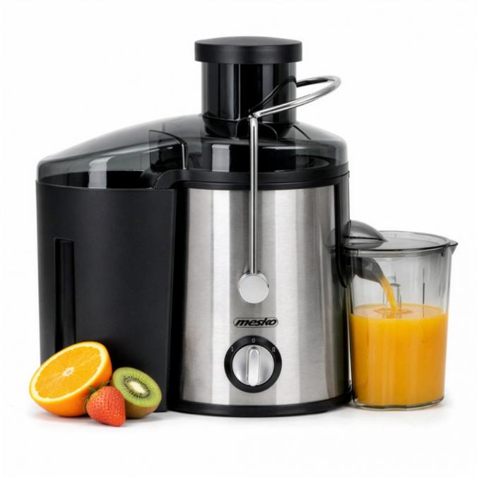 Компактна сокоизстисквачка Mesko MS 4126 в черен цвят - Здравословен с