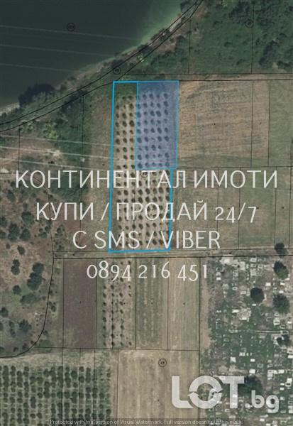 Код 70006. Овощна градина 5100м2, разположена на метри от язовира с уд