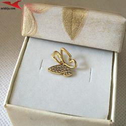 Висулка с 14К златно покритие и с цирконий