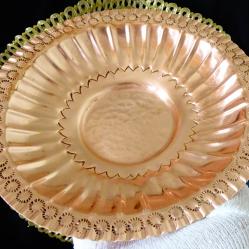 Медна купичка, чиния, чиста червена мед.