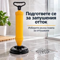 Ръчна помпа за отпушване на канализация