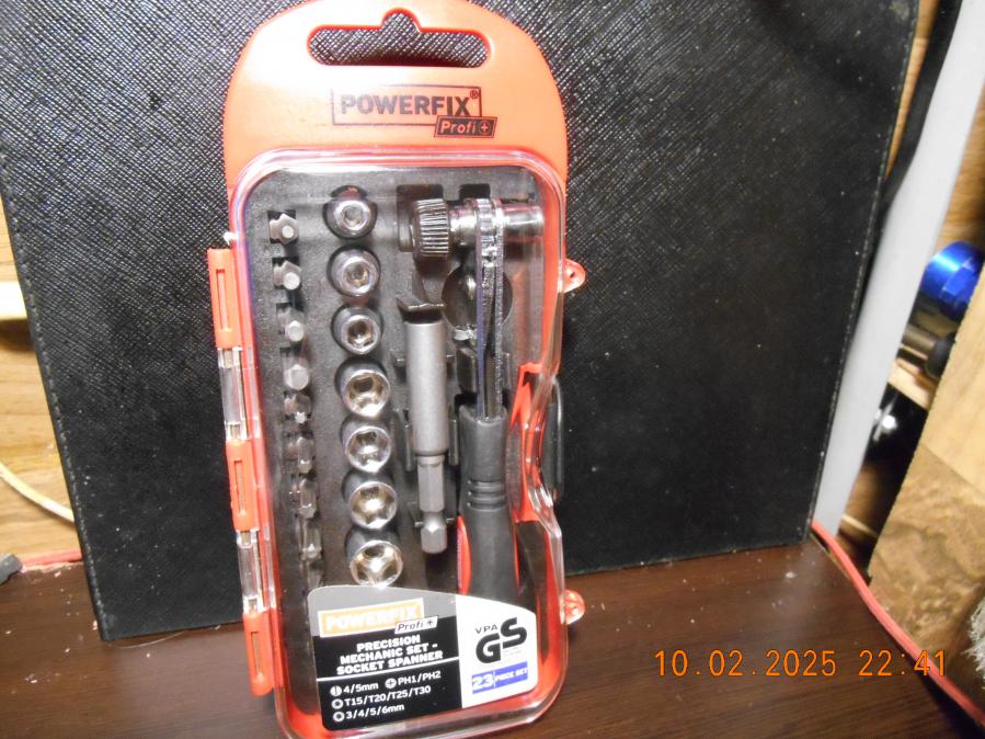 Parkside Precision set 23 piece - тресчотка с битове и камъни