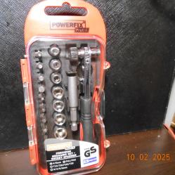 Parkside Precision set 23 piece - тресчотка с битове и камъни