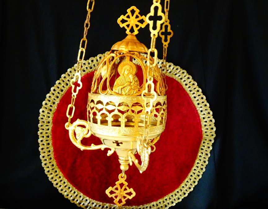 Висяща кадилница, кадило, кандило, Богородица.