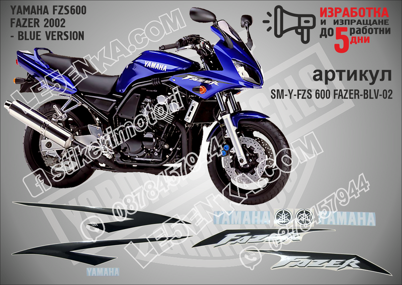 Yamaha Fzs600 Fazer 2002 - Blue Version