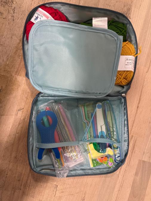 Комплект аксесоари за плетене, 58 части, алуминиеви куки  Пълен сет з