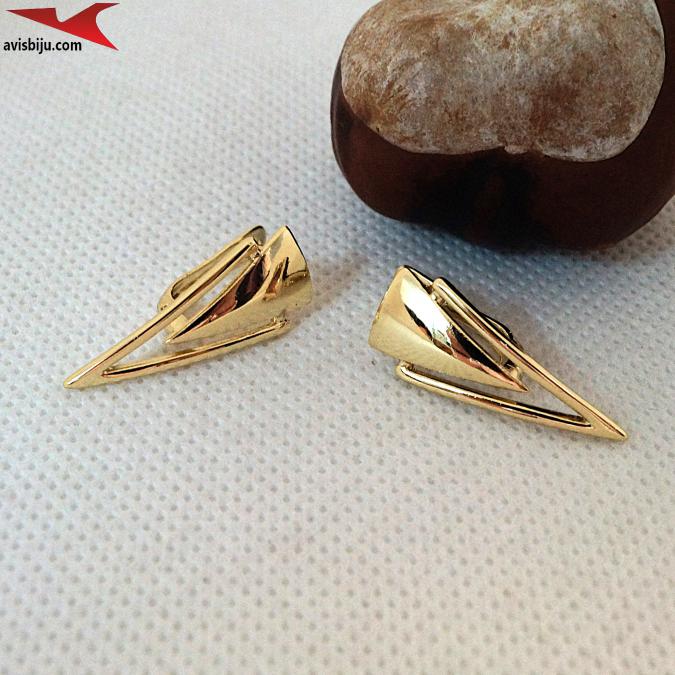 Обеци с 14К златно покритие