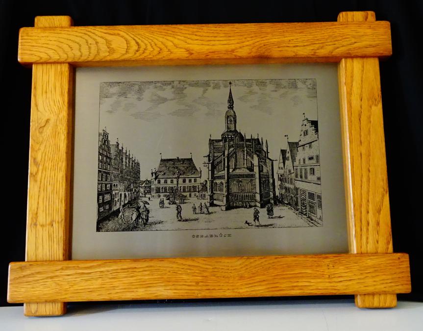 Оригинална литография Grasoli Solingen на стария Osnabr ck.