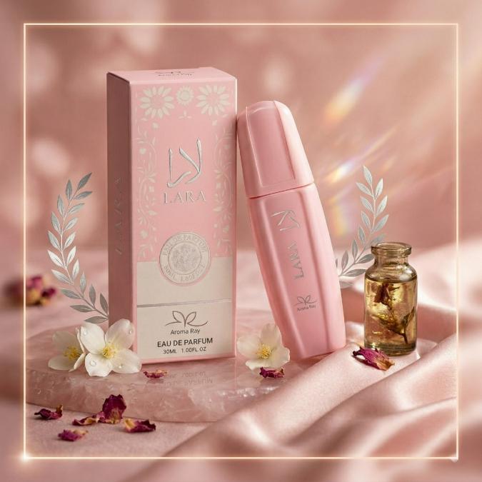 Дамски парфюм Lara, 30мл  Ориенталски аромат с карамел и сандалово дъ