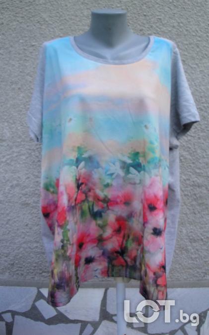 4XL Туника Ms Mode с макове