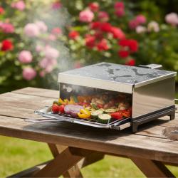 Бездимна електрическа скара Voltz Ov51015p  1200w мощност, незалепващ