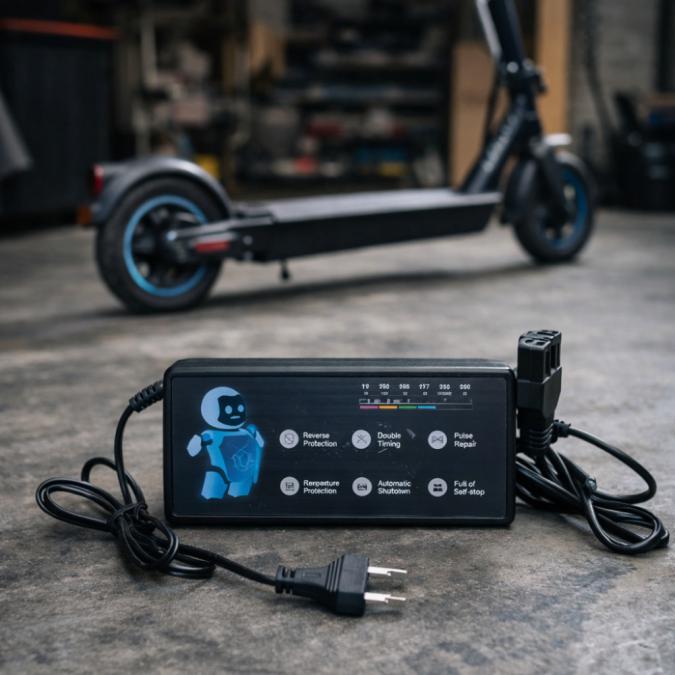 Интелигентно зарядно устройство за електрически скутери - мощно и ефек