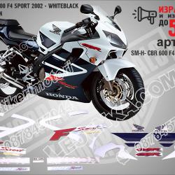 Honda CBR 600 F4 Sport 2002 - White Black Blue Version