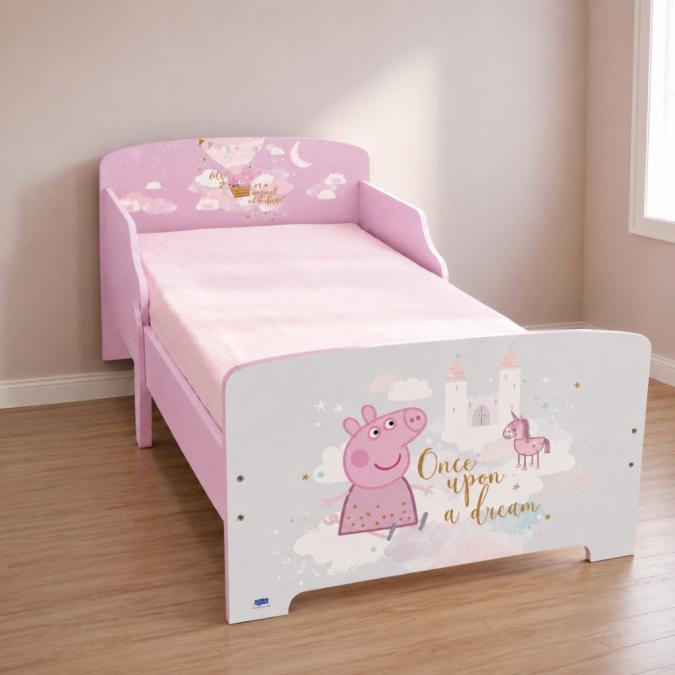Детско легло Peppa Pig 140x70 см с ламелна основа