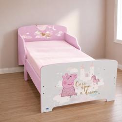 Детско легло Peppa Pig 140x70 см с ламелна основа