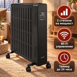Маслен радиатор Kaminer Arvell 2500 W с Wifi  черен или бял