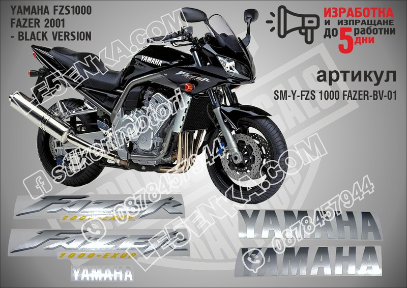Yamaha Fzs1000 Fazer 2001 - Black Version