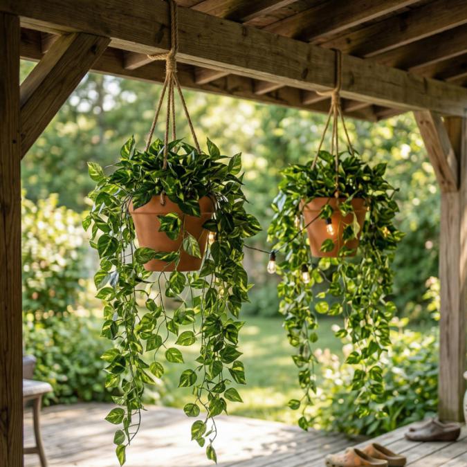 Комплект 5 бр. изкуствен бръшлян обща дължина 11.5 м  реалистична вис