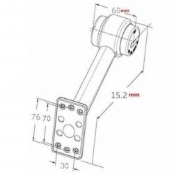 LED габаритни светлини 12v- водоустойчиви, 15см, за камион и ремарке