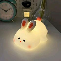 Нощна лед лампа заек Tilihome Rabbit LED Light - сладка заешка лампа,