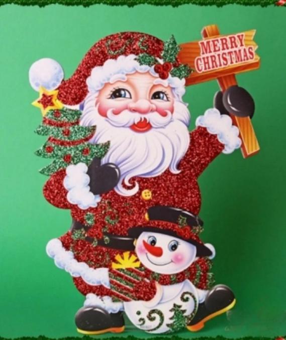 Коледен стикер за стъкло  празничен блясък за вашия дом