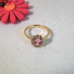 Пръстен с 14К златно покритие и с цирконий