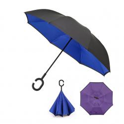 3125 Обърнат чадър двупластов противоветрен чадър с обратно затваряне
