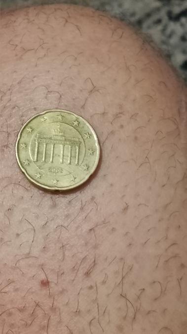 Германска евро монета от 20евро цента 2002 D