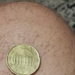 Германска евро монета от 20евро цента 2002 D