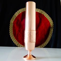 Меден свещник 740 гр., ваза чиста червена мед.