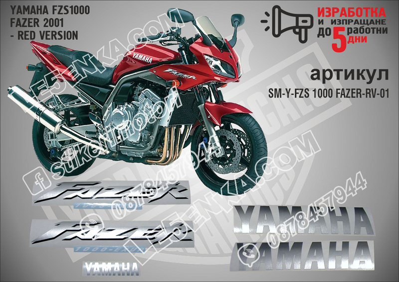 Yamaha Fzs1000 Fazer 2001 - RED Version