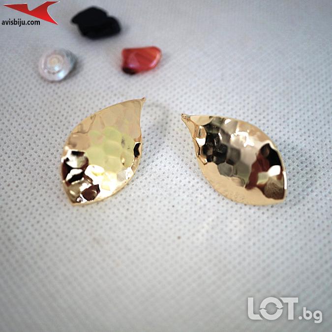 Обеци с 14K златно покритие