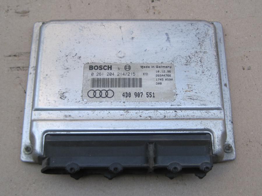 Компютър двигател ECU 4d0907551 Bosch 0261204214 215 Audi A4 A6 1996-2