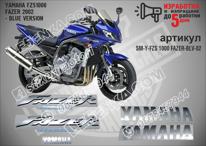 Yamaha Fzs1000 Fazer 2002 - Blue Version