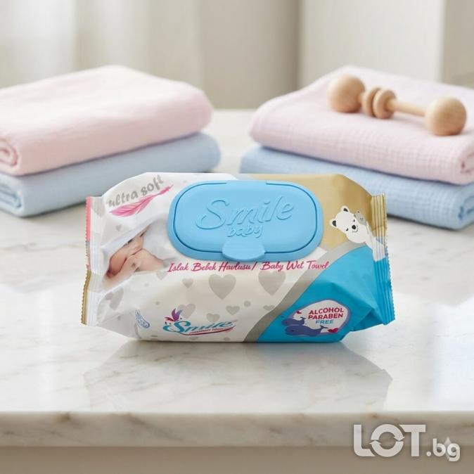 Мокри бебешки кърпи х 120 бр.