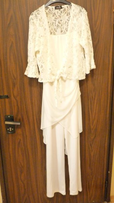 Дамски дълъг гащеризон с туника и връхно елече