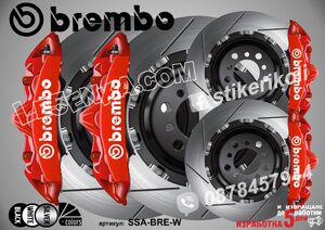 Надписи за капаци на спирачни апарати Brembo