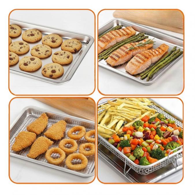 Кошница за печене с тава Cheffinger Cf-fb35 - Еър Фрайър ефект за фурн